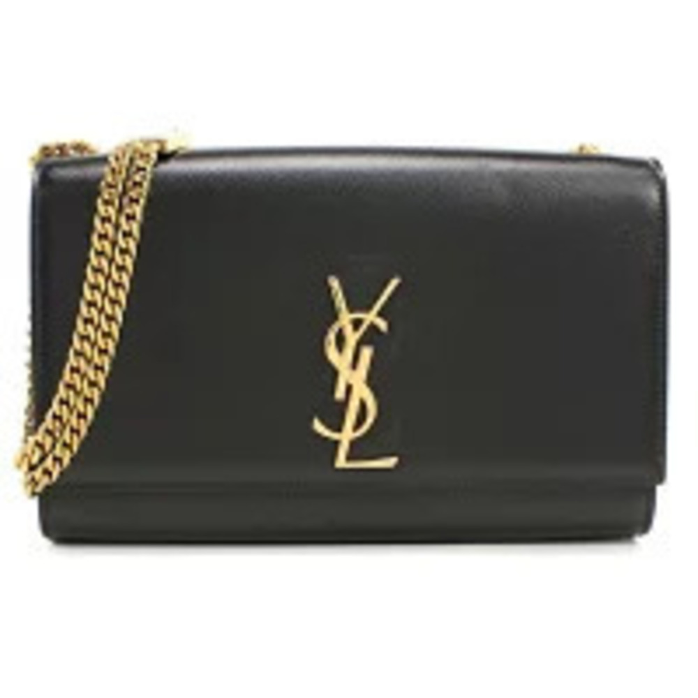 Saint Laurent Shoulder Bag Kate Leather Black Crossbody